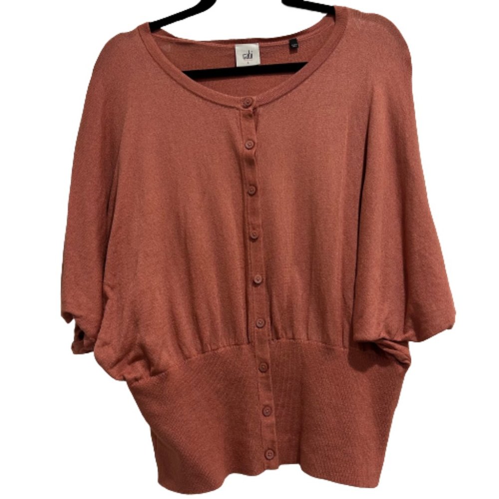 Cabi Dusty Rose Button Down Kimono Cardigan #5824 Women’s Size Large